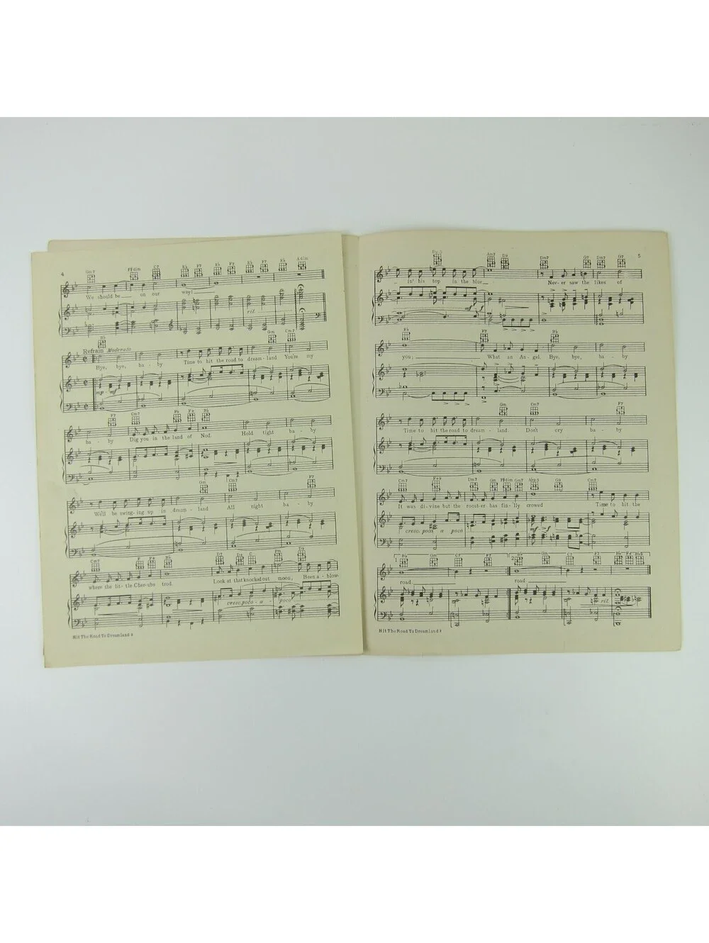 Sheet Music Hit The Road To Dreamland Star Spangled Rhythm Film Vintage 1942